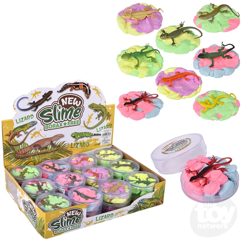 Play Clay Slime With Lizard 7" Sold Individually