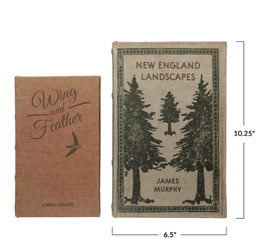 Book Storage Box Large "New England Landscapes"