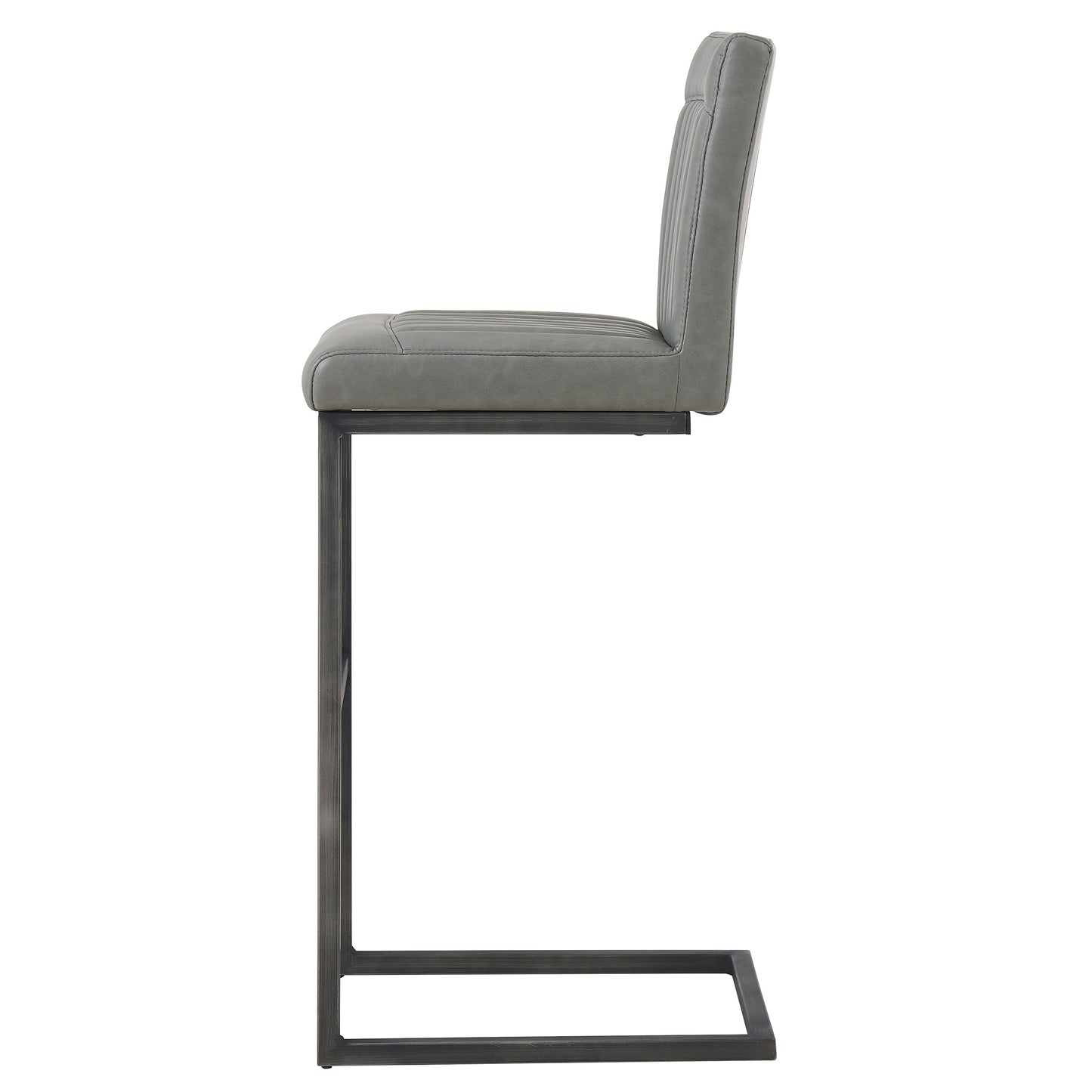 Ronan Polyurethane Bar Stool Antique Graphite Grey