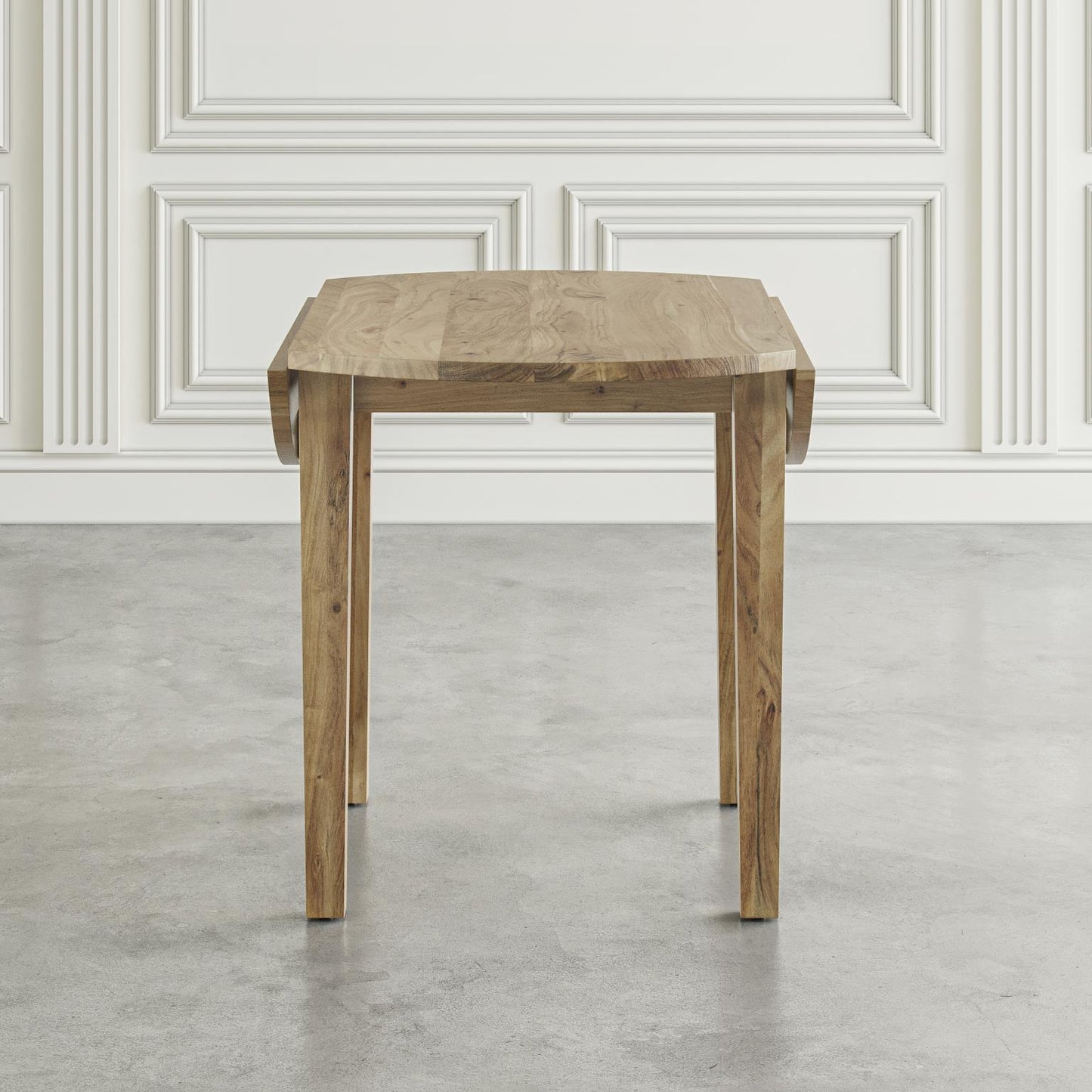 Urban Archive Colby Dining Table Round Drop Leaf Natural