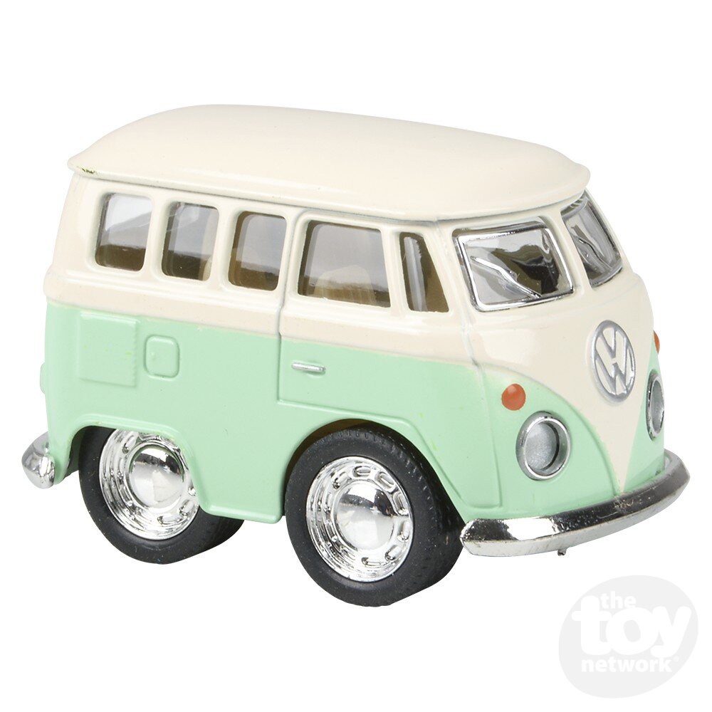Diecast Pullback - Mini - VW Bus Pastels - 2" - Sold Individually