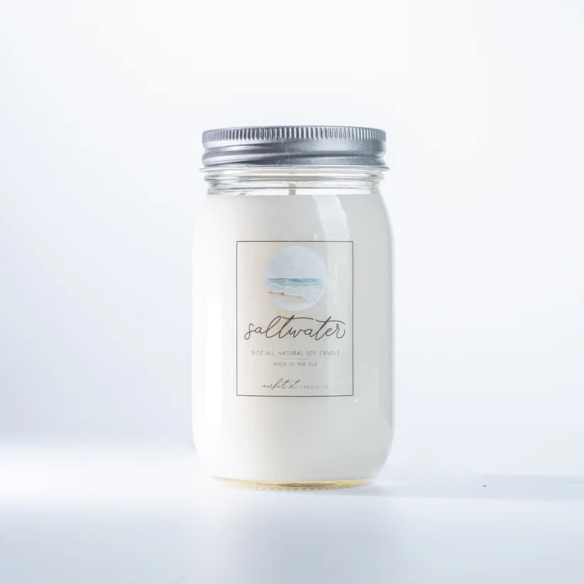 Soy Candle - 16oz - Salt Water