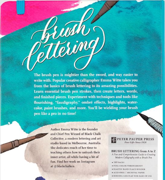 Art Center Artist's Book Brush Lettering From A To Z