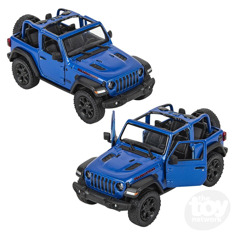 Diecast Pullback - Jeep Wrangler - Open Top - 2018 - 5" - Sold Individually