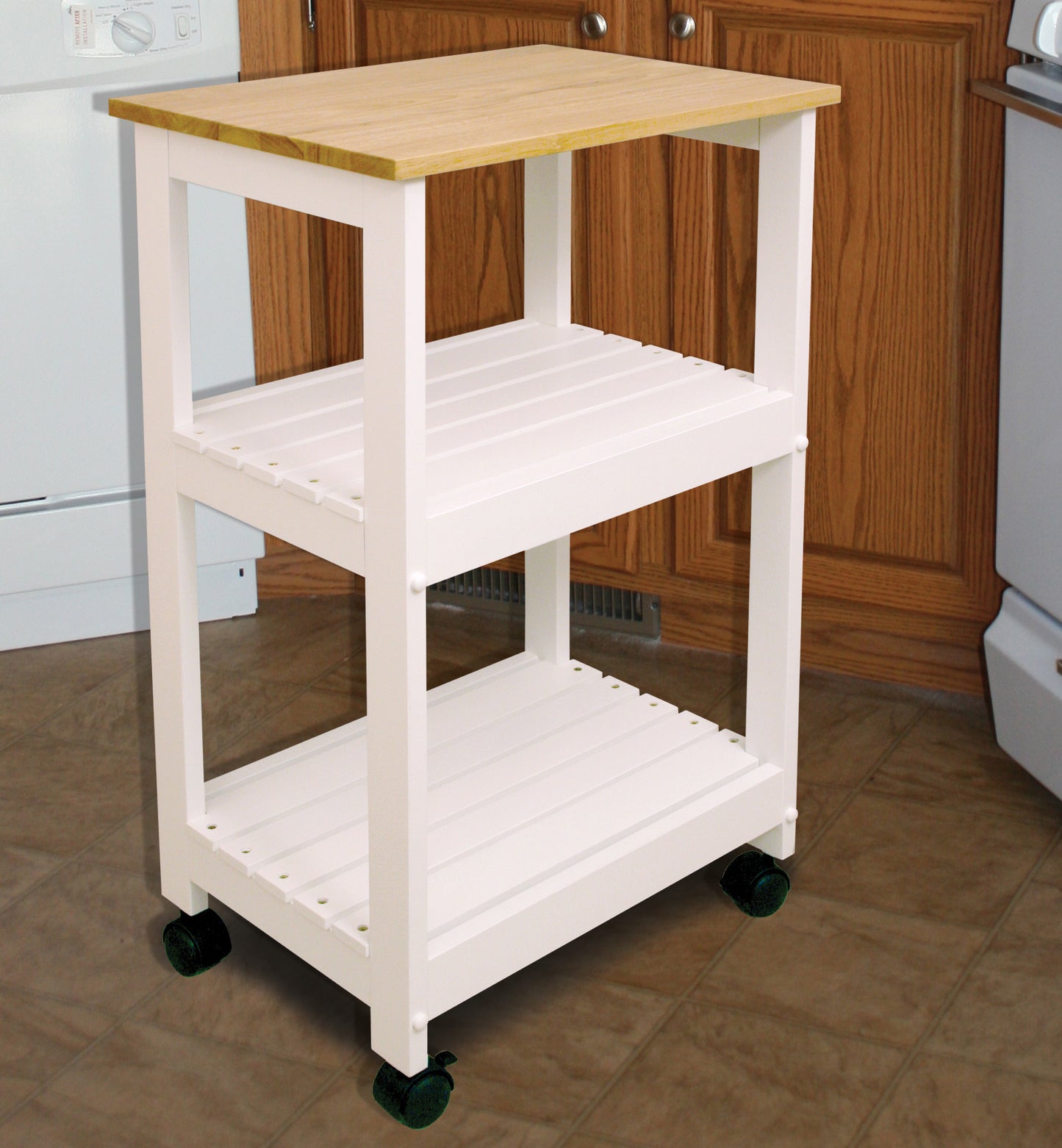 Kitchen Cart Utility 21x15 White