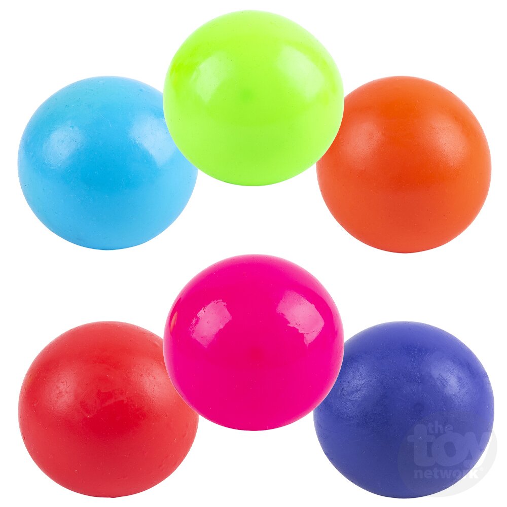Squish Stretch Gummi Ball Assorted Colors 2.5" (Sold Individually)