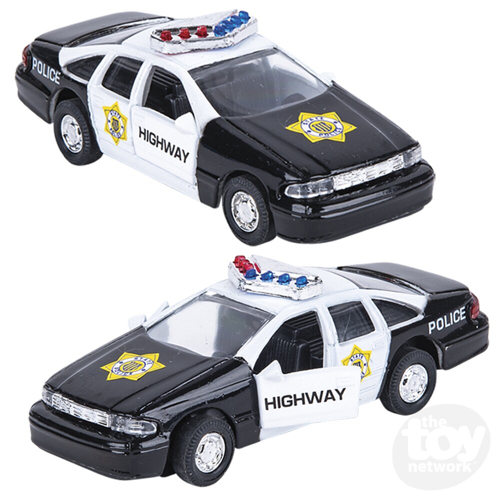 Diecast Pullback - Police Car - 4.5" - Sold Individually