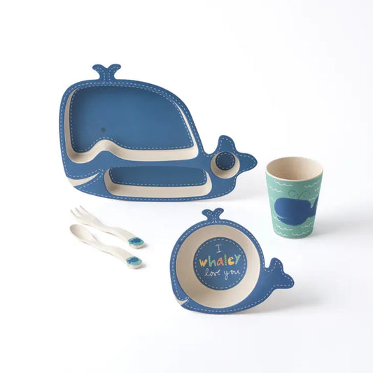 Children's Dinnerware Set - Wally Whale