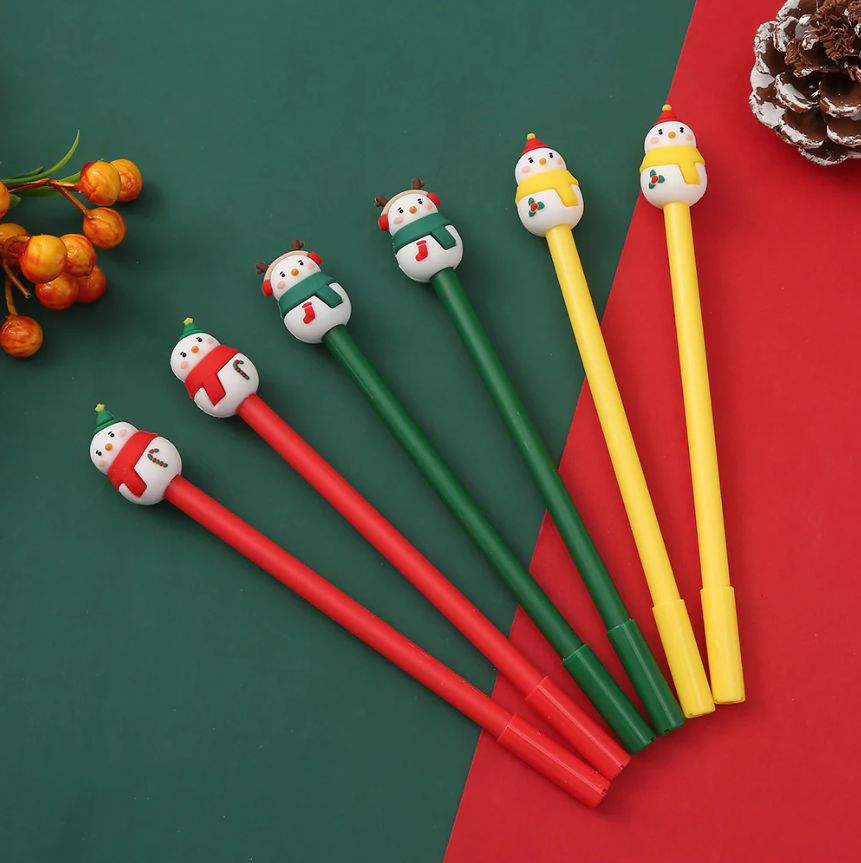Gel Pen Snowman (Sold Individually)