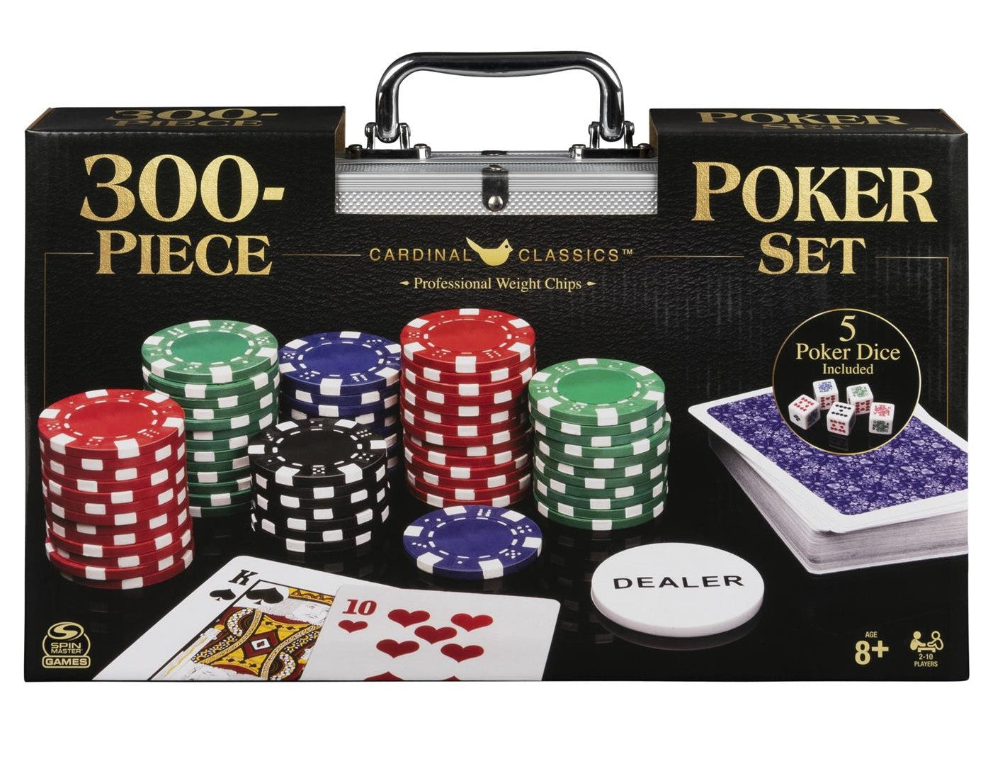 Game Cardinal Classics Poker Set Aluminum Carrying Case 300pc