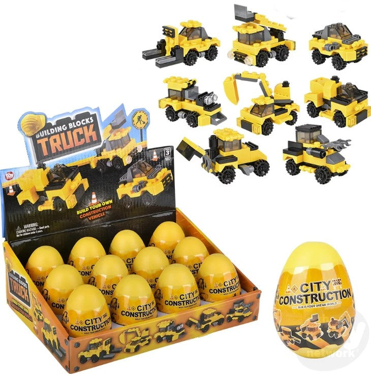 Building Block Egg Kit Construction and Truck