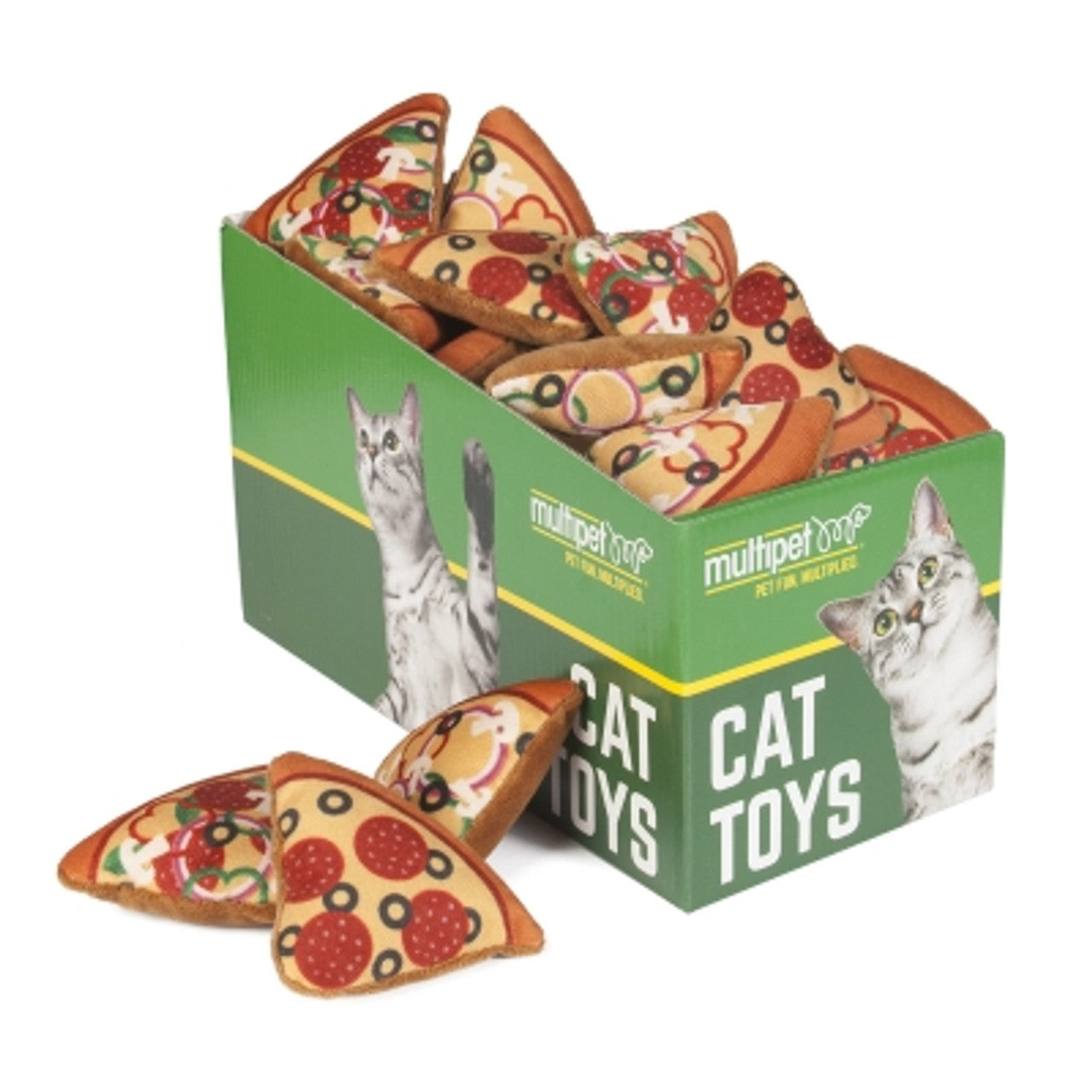 Multipet - Pizza Cat Toy (Sold Individually)