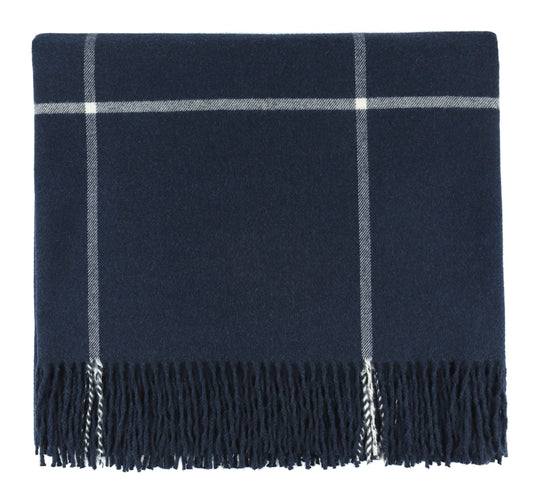Throw Blanket Glasgow Navy 50 x 68