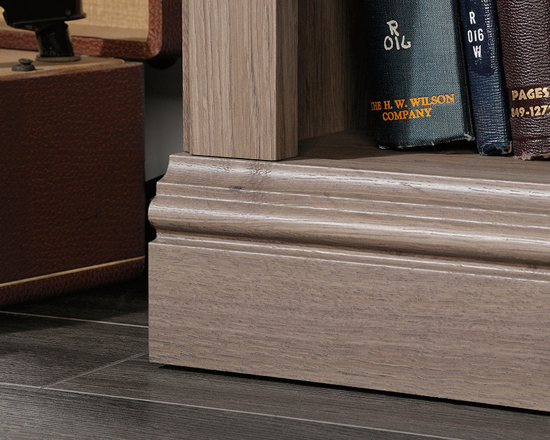 Sauder Select Bookcase Salt Oak Finish Three Shelf