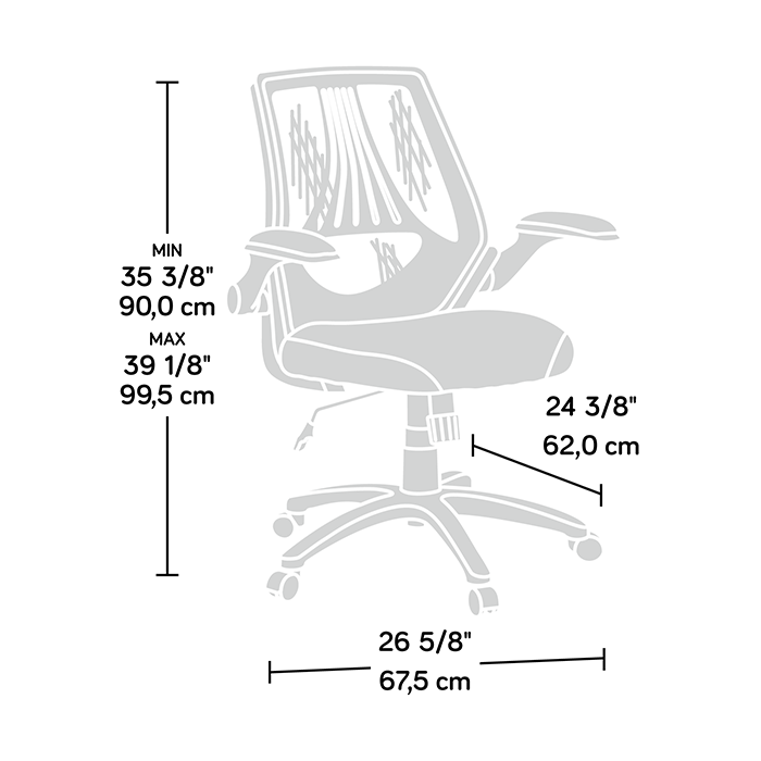 Gruga Managers Chair Mesh Black Finish