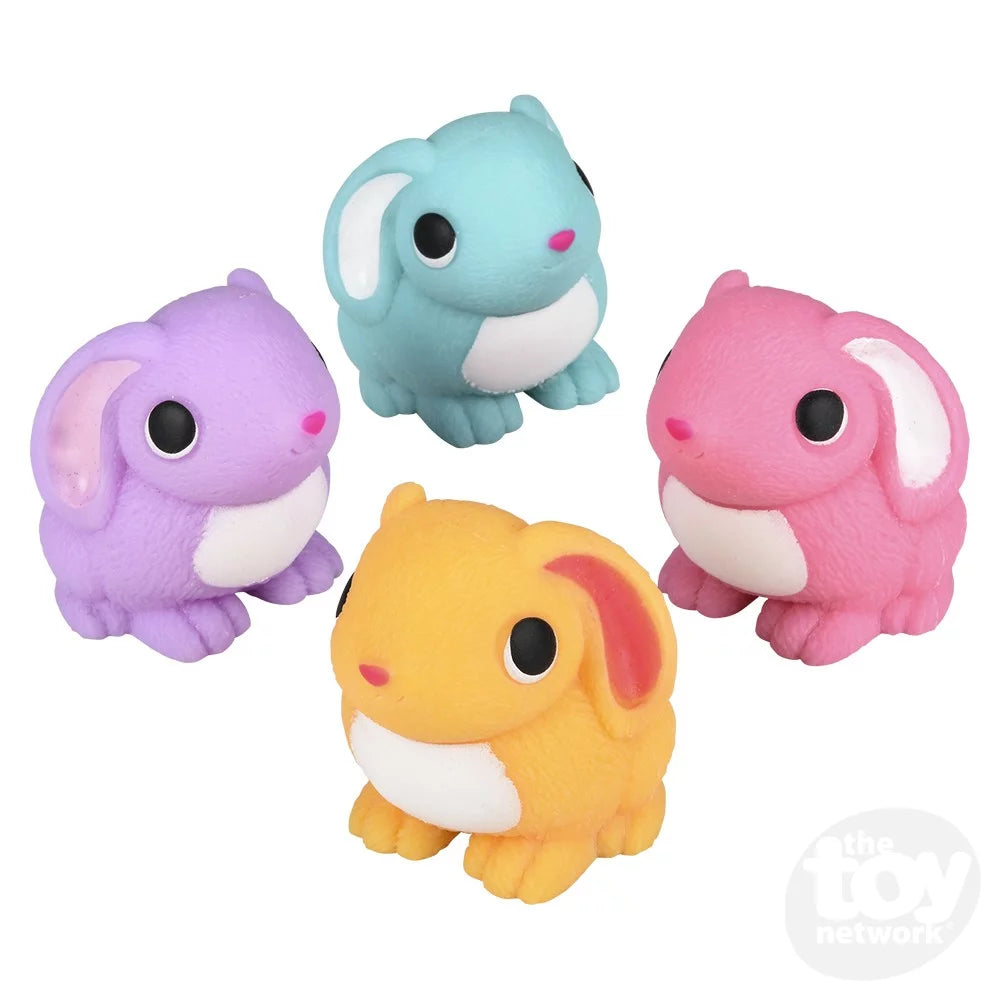 Easter Squish & Stretch Bunny 3.25" (Sold Individually)