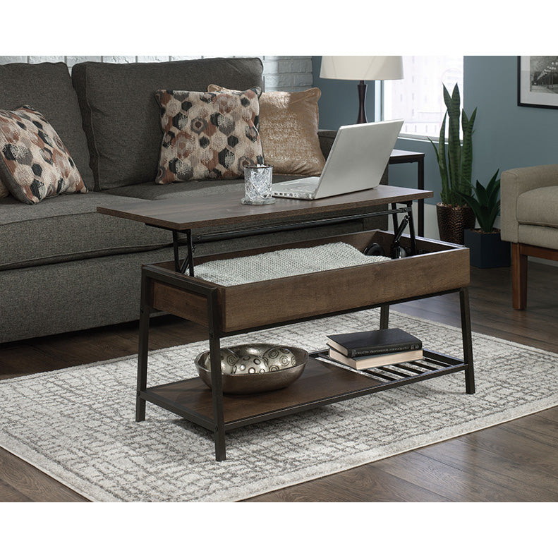 North Avenue Lift Top Coffee Table Smoked Oak Finish