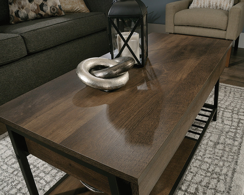 North Avenue Lift Top Coffee Table Smoked Oak Finish