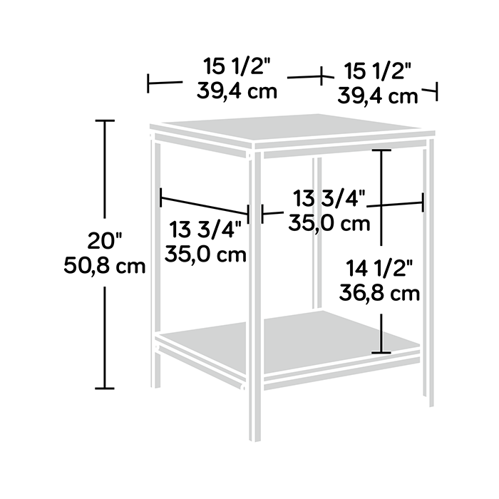 North Avenue Side Table Sindoori Mango Finish