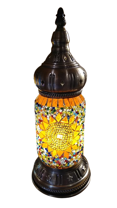 Mosaic Lamp Lantern 12" B