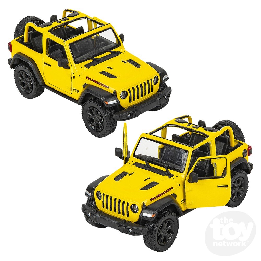 Diecast Pullback - Jeep Wrangler - Open Top - 2018 - 5" - Sold Individually