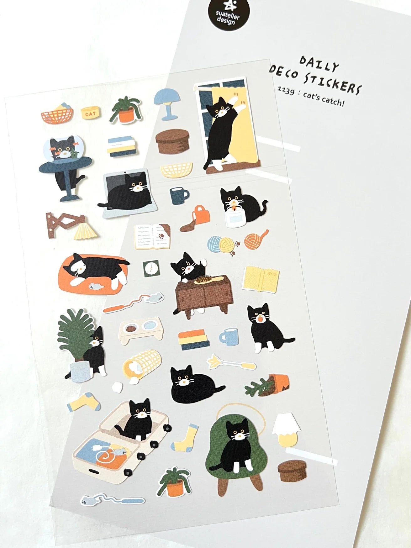 Stickers Cats Catch Day