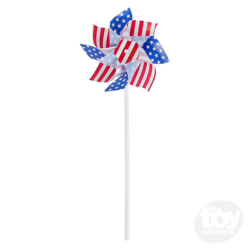 Pinwheel Stars & Stripes - Red, White & Blue 6"