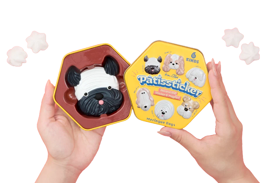 Blind Box Pâtissticker - Meringue Cookie - Sticker or Magnet - Puppy Dogs