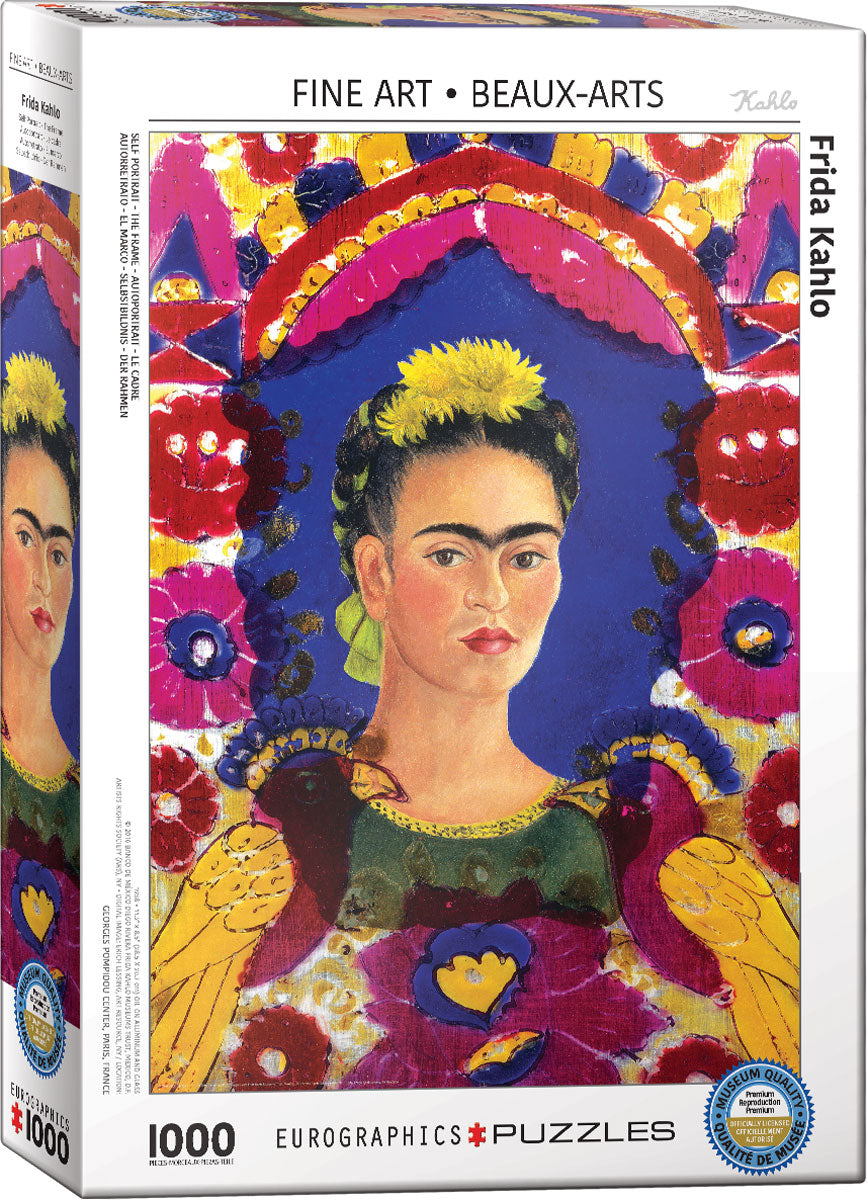 Eurographics Puzzle 1000 Piece - Kahlo - Self Portrait - The Frame