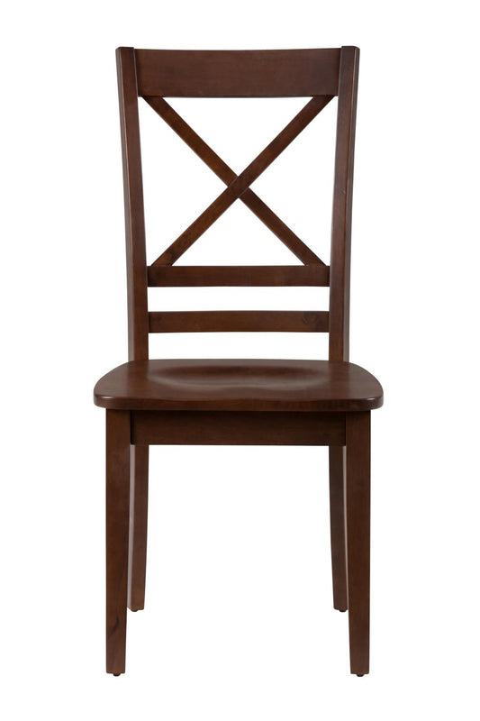 Simplicity Dining Chair X Back Caramel