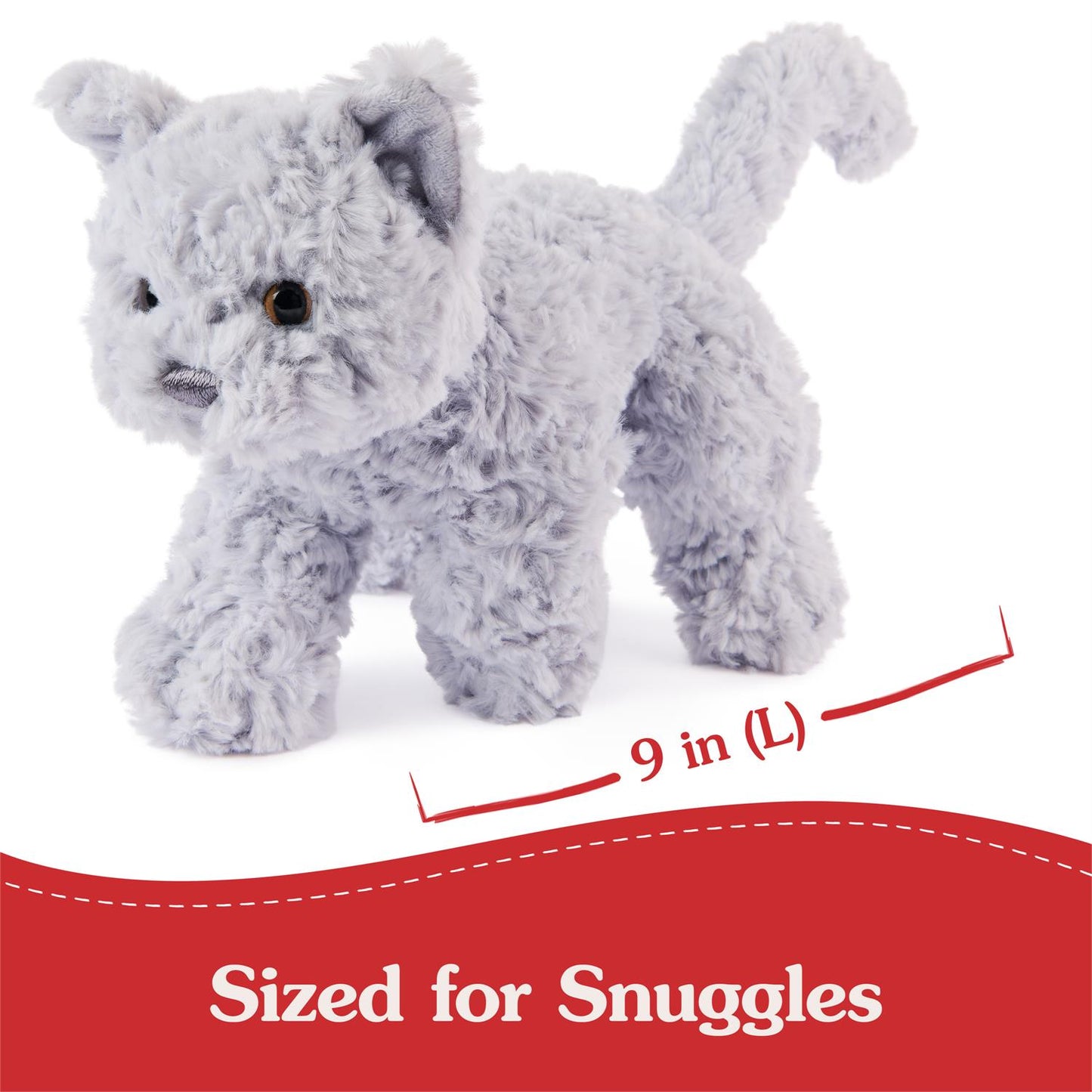 Plush Cat & Dog Collection English Blue Kitten Bootsie 9"