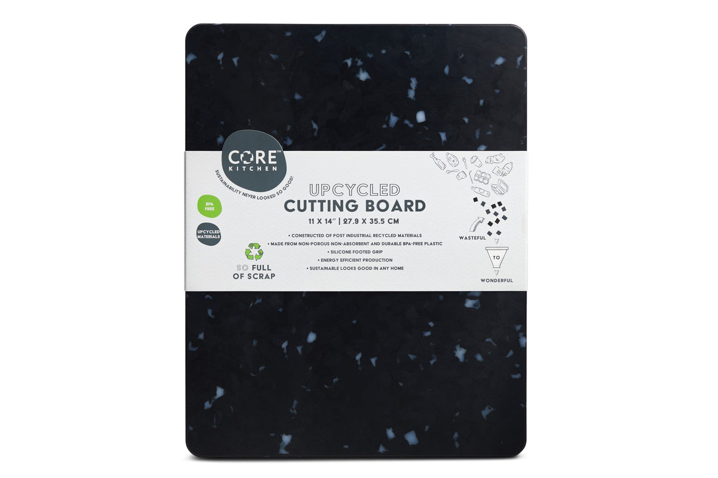 Recycled Plastic Cutting Board M with Non-Sl