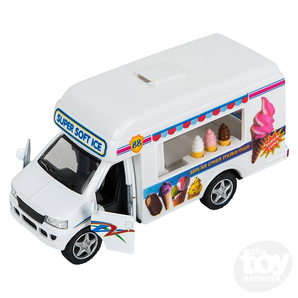 Diecast Pullback - Ice Cream Truck - 5"- Sold Individually