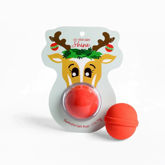 Clamshell Bath Bomb - Christmas Rudolph