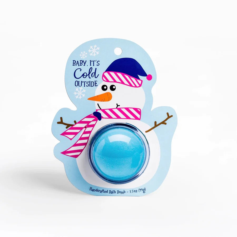 Clamshell Bath Bomb - Christmas Snowman