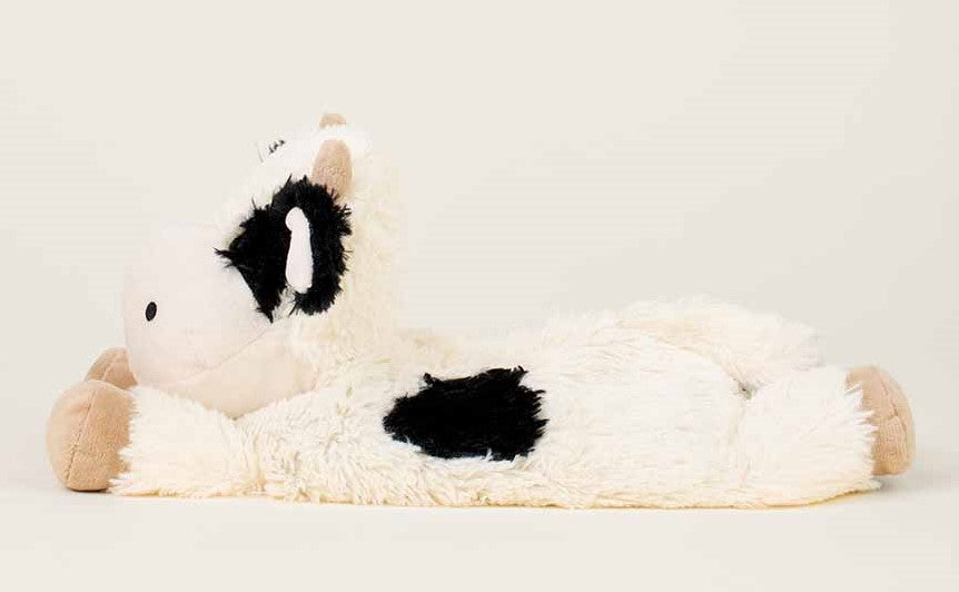 Warmies Cow Laying Down Black & White