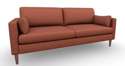 Trafton Sofa Sierra Fabric & Dark Walnut Finish Leg