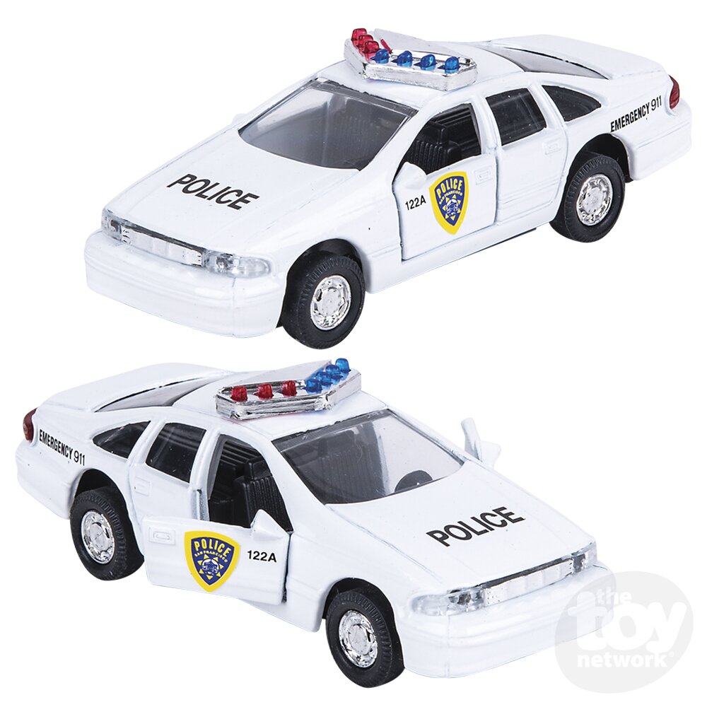 Diecast Pullback - Police Car - 4.5" - Sold Individually