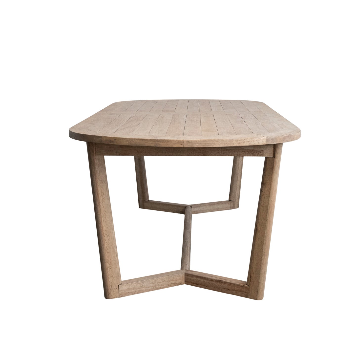 Dining Table Rubberwood Natural 78.75" Long