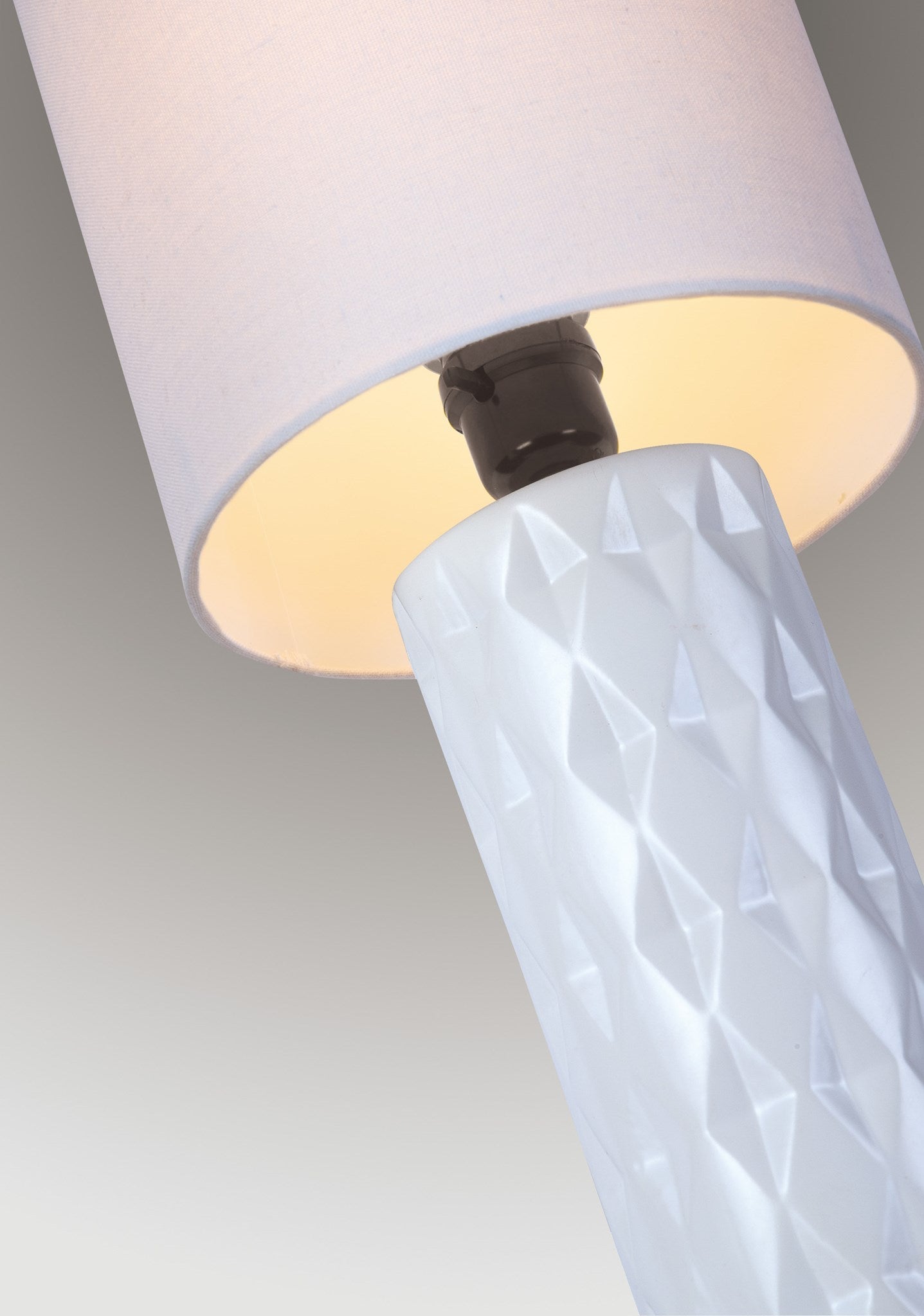 Delta Table Lamp in White