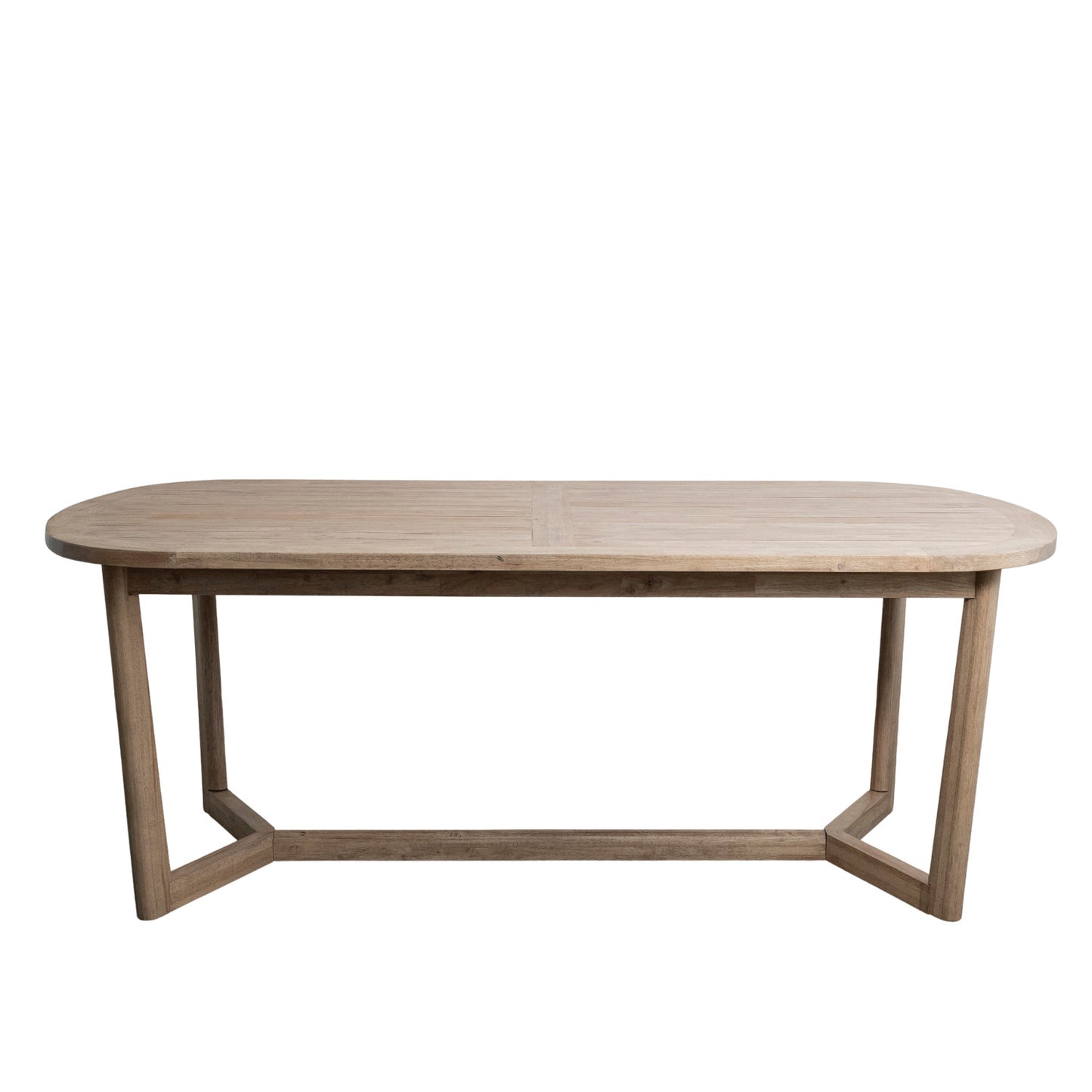 Dining Table Rubberwood Natural 78.75" Long