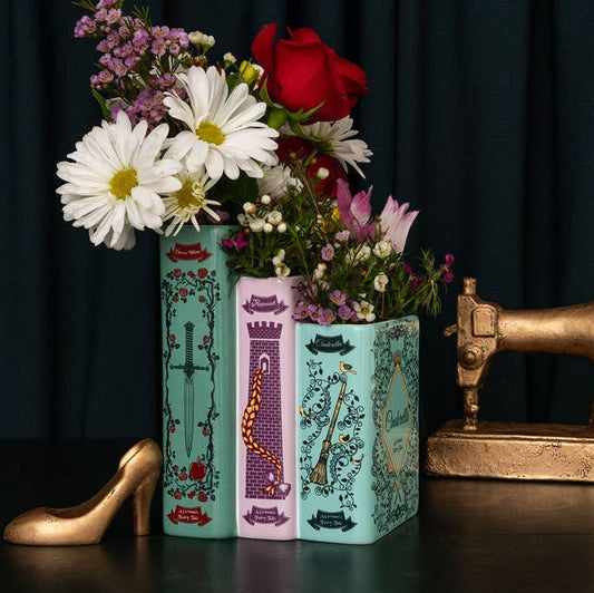 Triple Book Vase Grimm's Fairy Tales