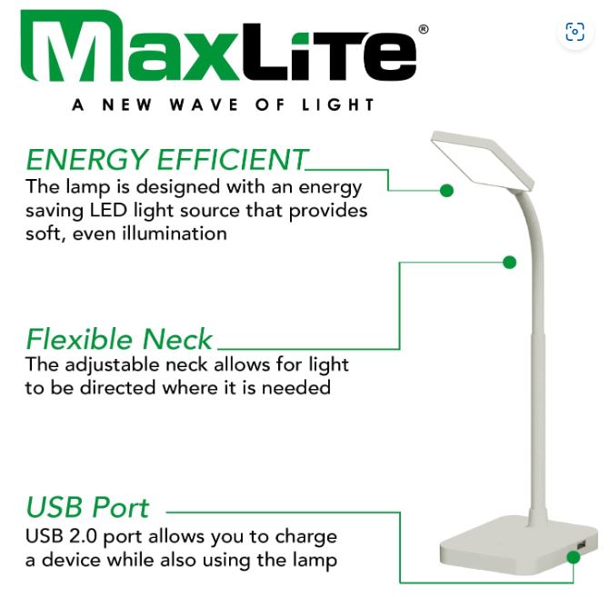 LED Desk Lamp 4W, 120V, 225 Lumens, 3000K CCT