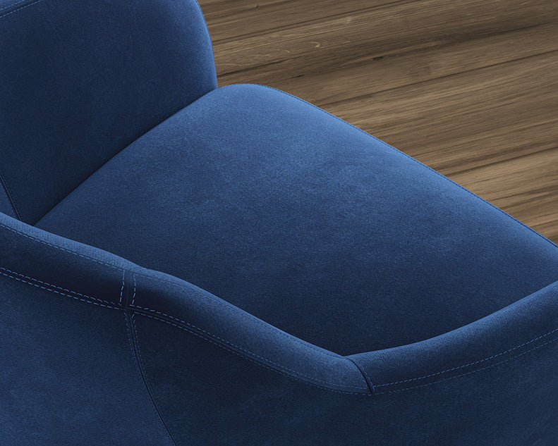 Chair Occasional Harvey Park Collection Velvet Dark Blue