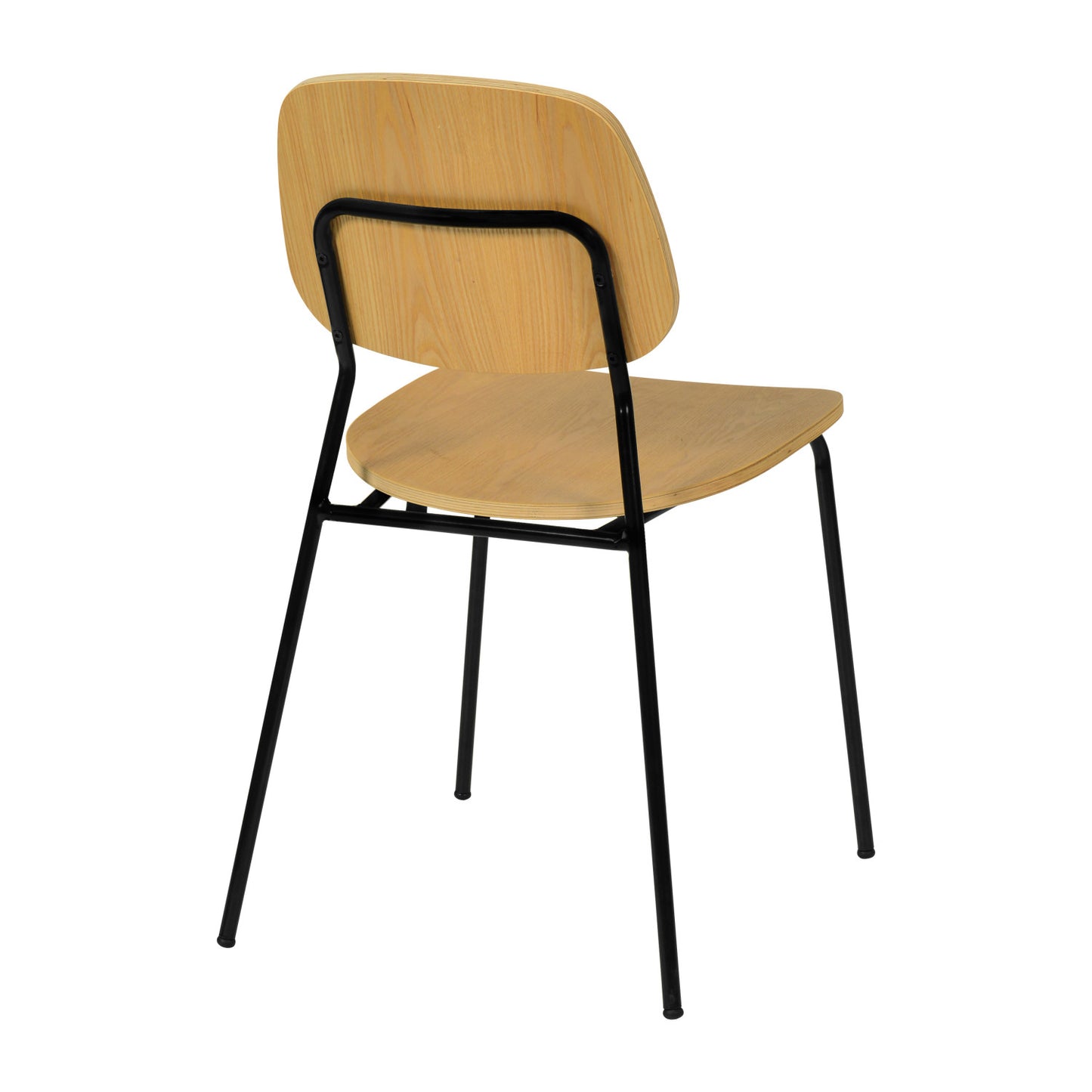 Dining Chair Beech Wood & Metal