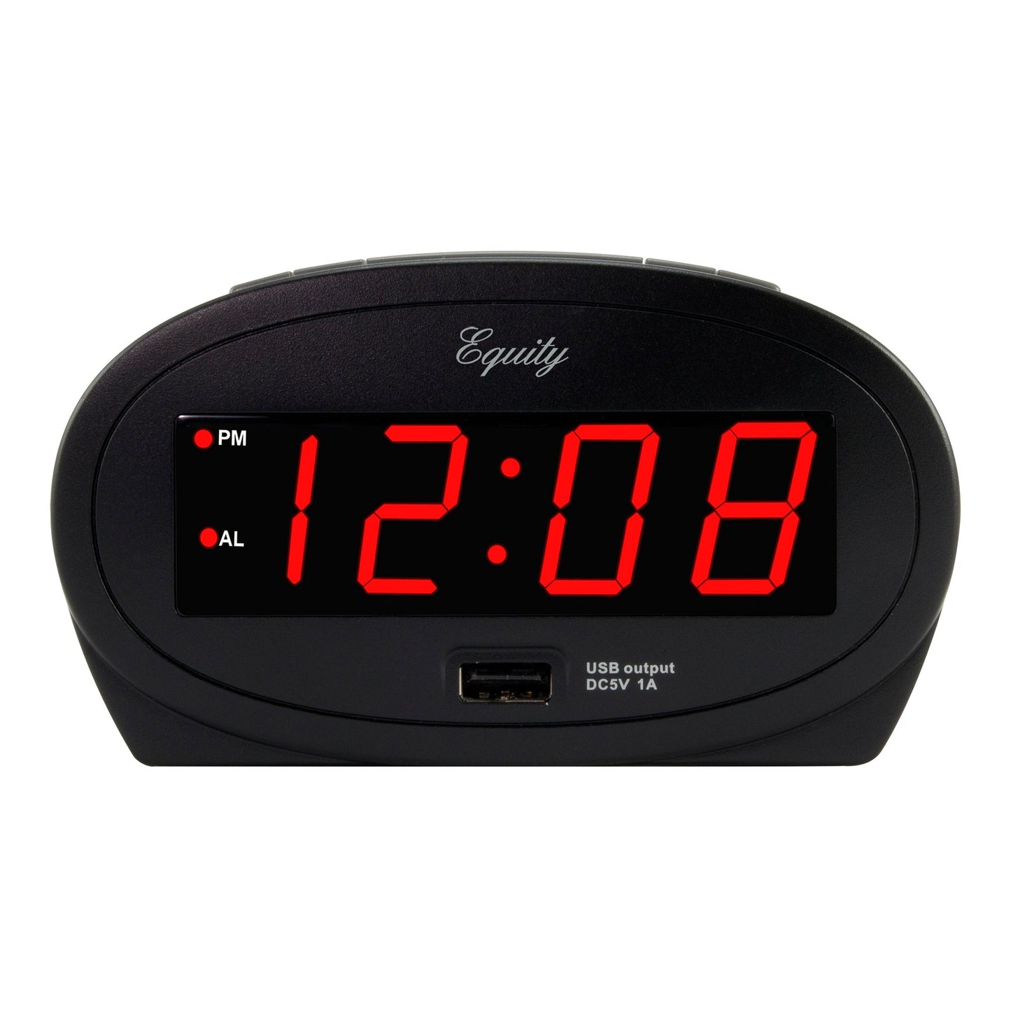 Alarm Clock Red LED with USB Charging Port