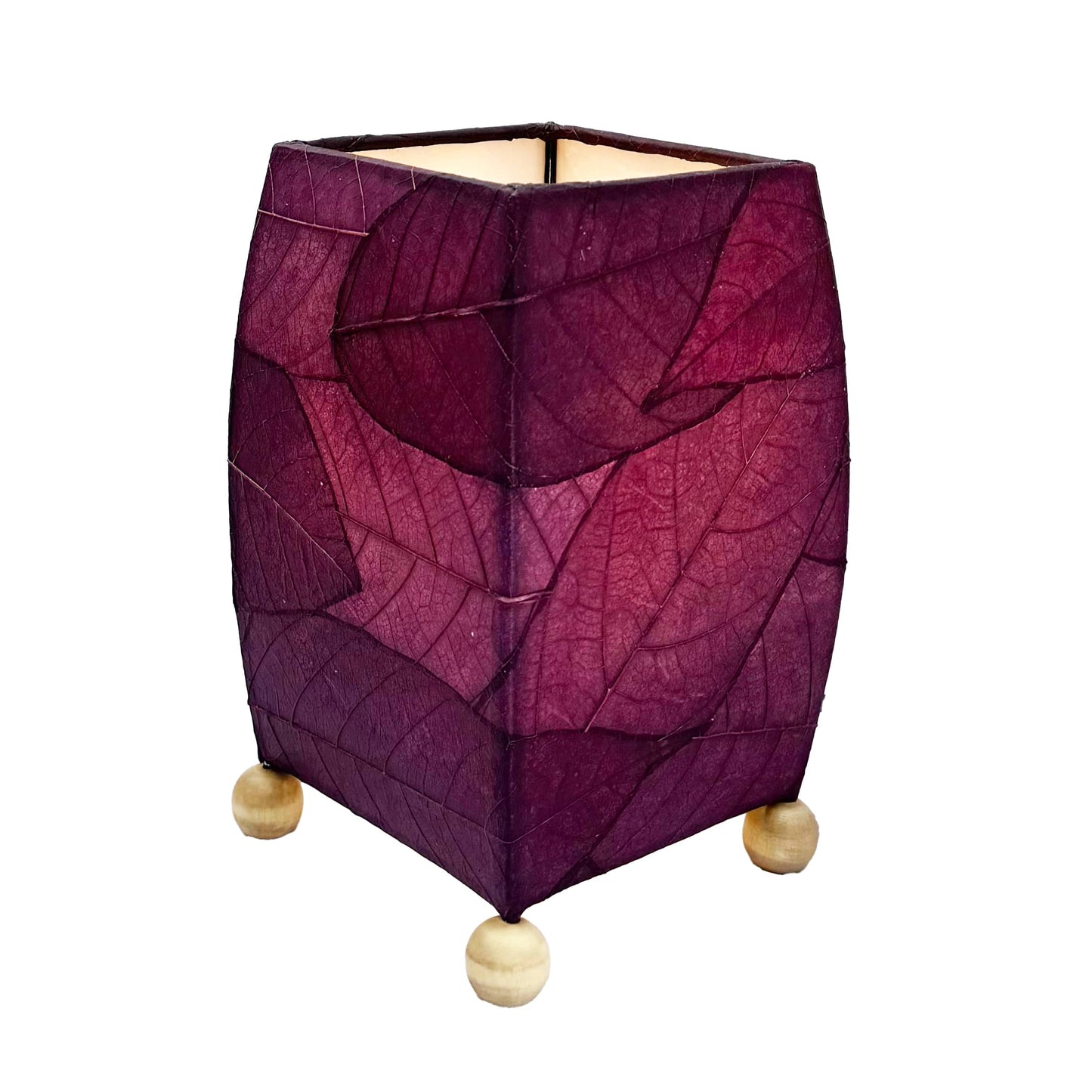 Mini Square Cocoa Leaf Lamp