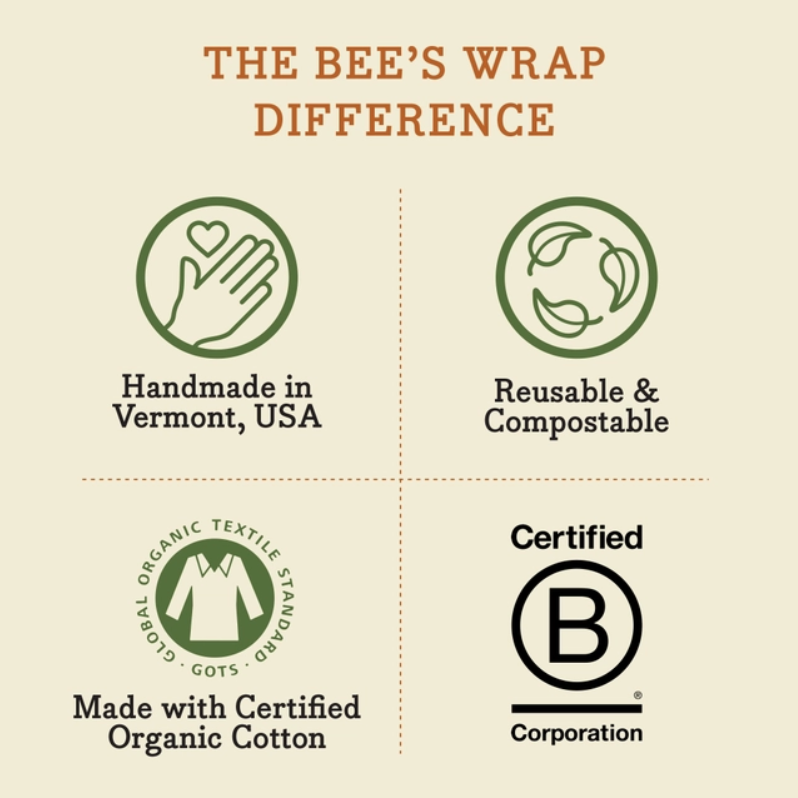 Single Food Wrap (Large) - Honeycomb Print