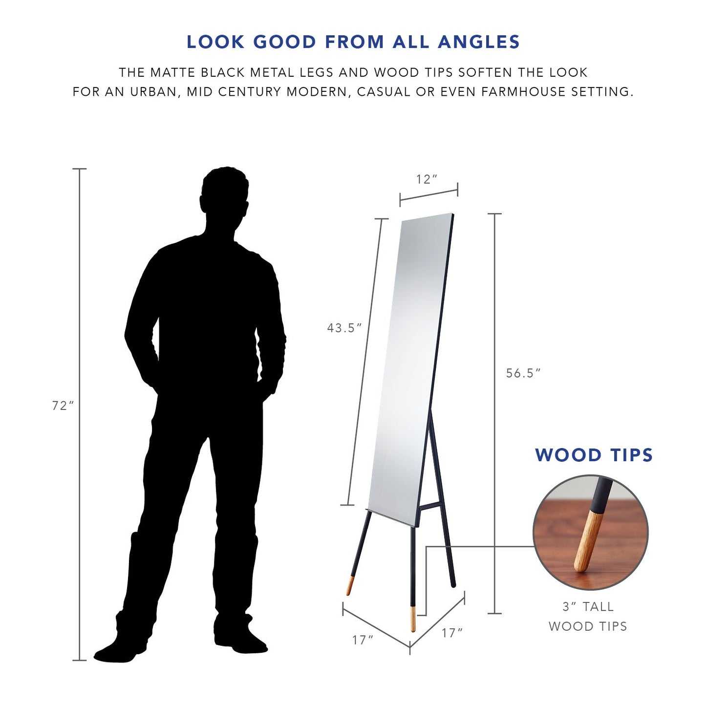 Louise Floor Mirror