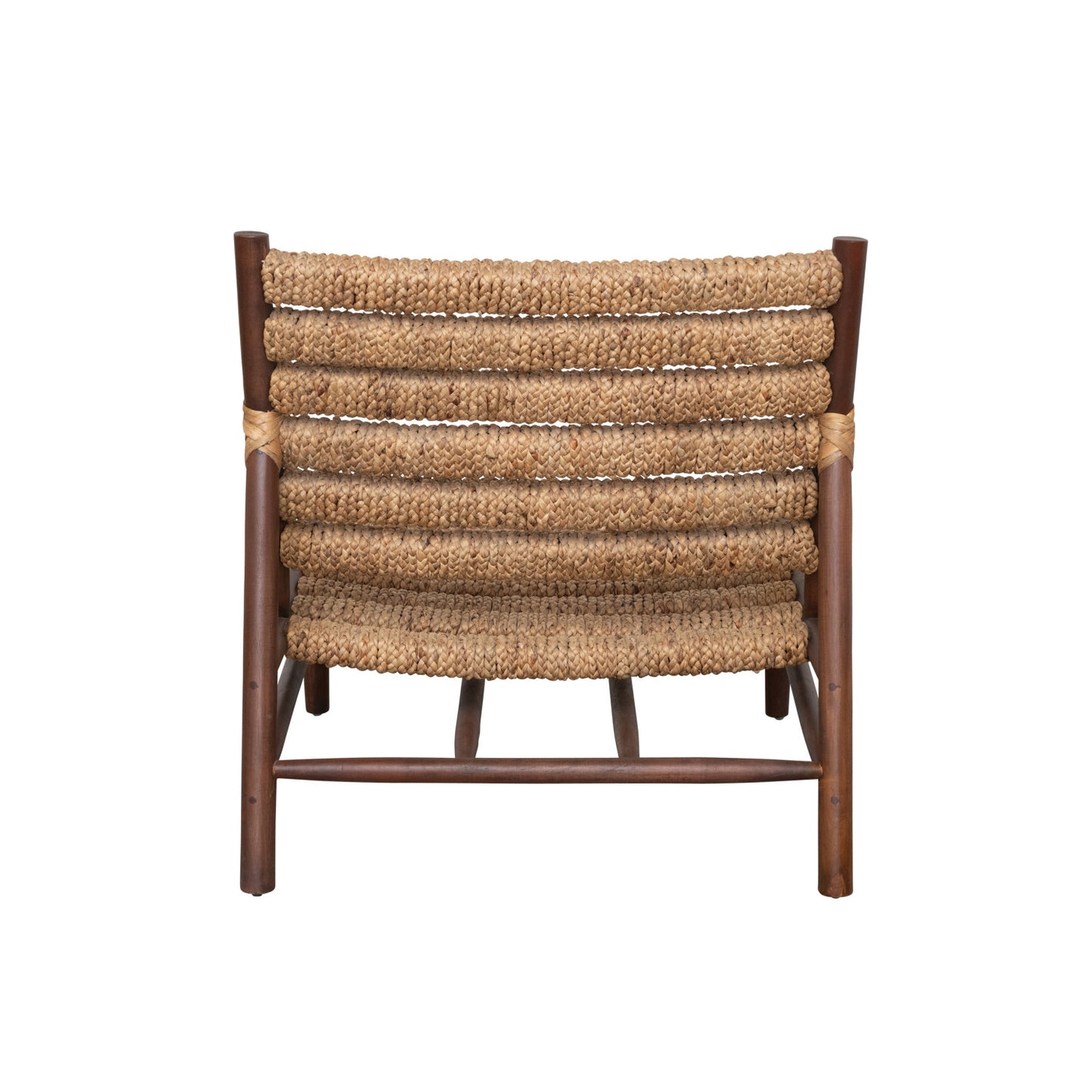 Chair Mahogany Wood & Hand-Woven Water Hyacinth